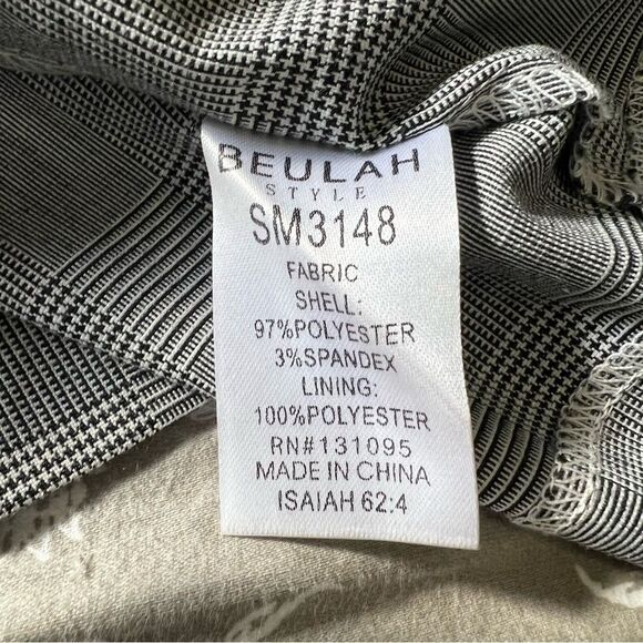 Beulah Style Farrow State Houndstooth Ruffle Sleeve Dress - Picture 4 of 12